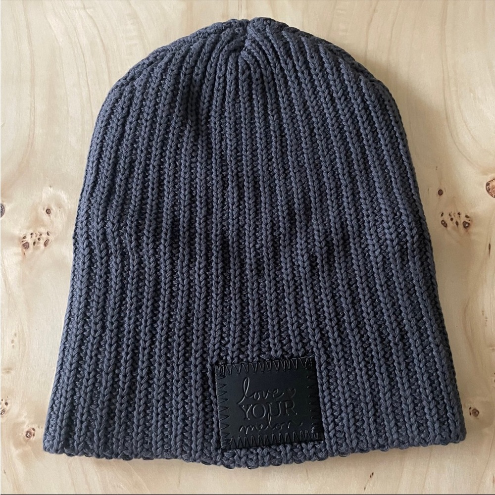 Love Your Melon Dark Charcoal Monochrome Beanie